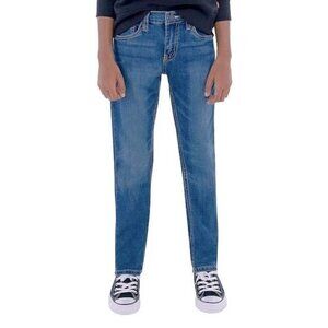 Levis Boys 511 Slim Fit Medium Blue Wash Denim Jeans Sz 16  28 x 28